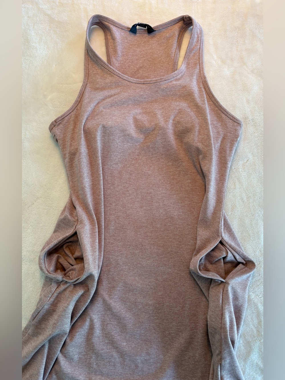 Eddie Bauer | M | Mauve Racerback Tank Active Dress Pockets Built in Bra - Picture 3 of 9